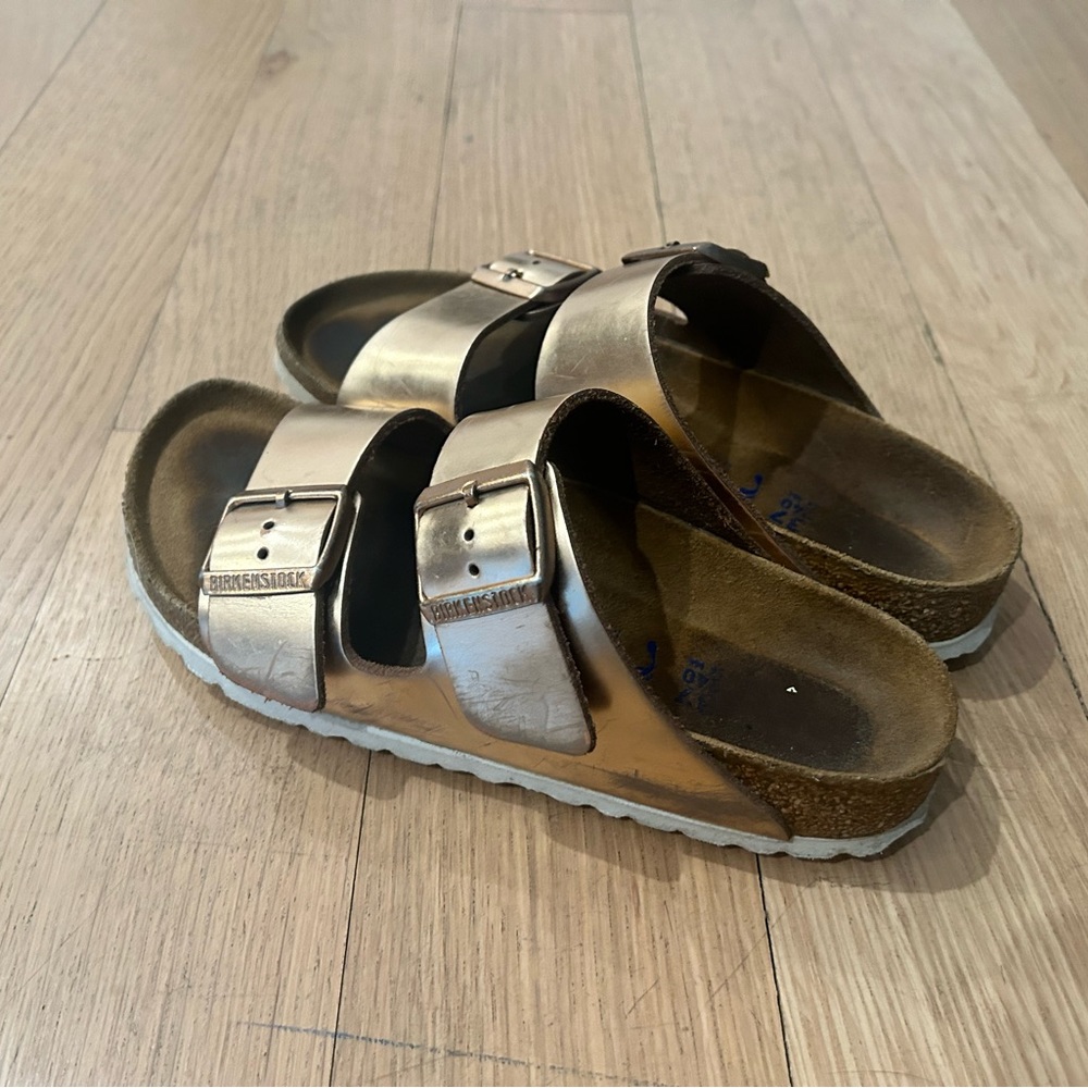 Rose Gold Birkenstocks